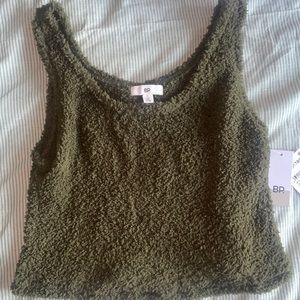 Fluffy cozy tank top